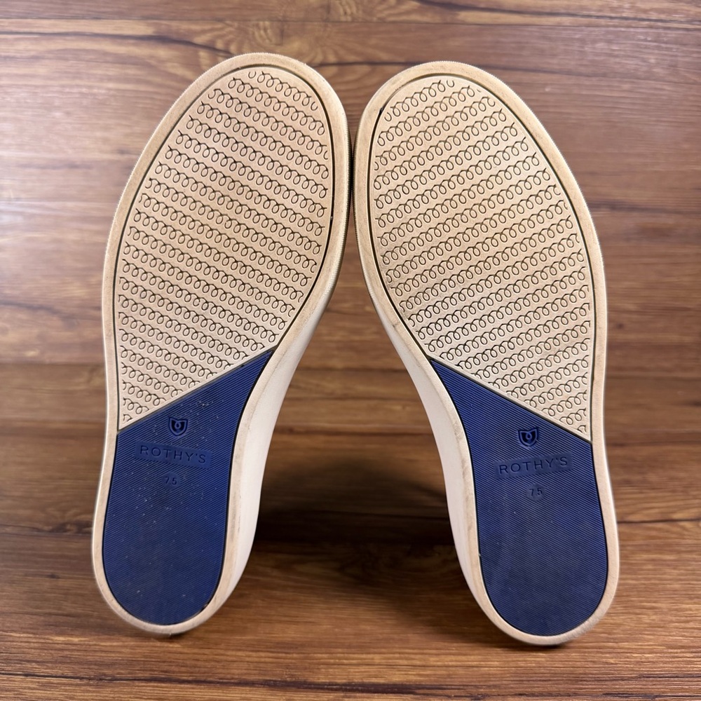 ROTHY’S The Chelsea Plum Melange‎ Sneakers Women’s Size 7.5 Slip-On Shoes - Picture 8 of 13